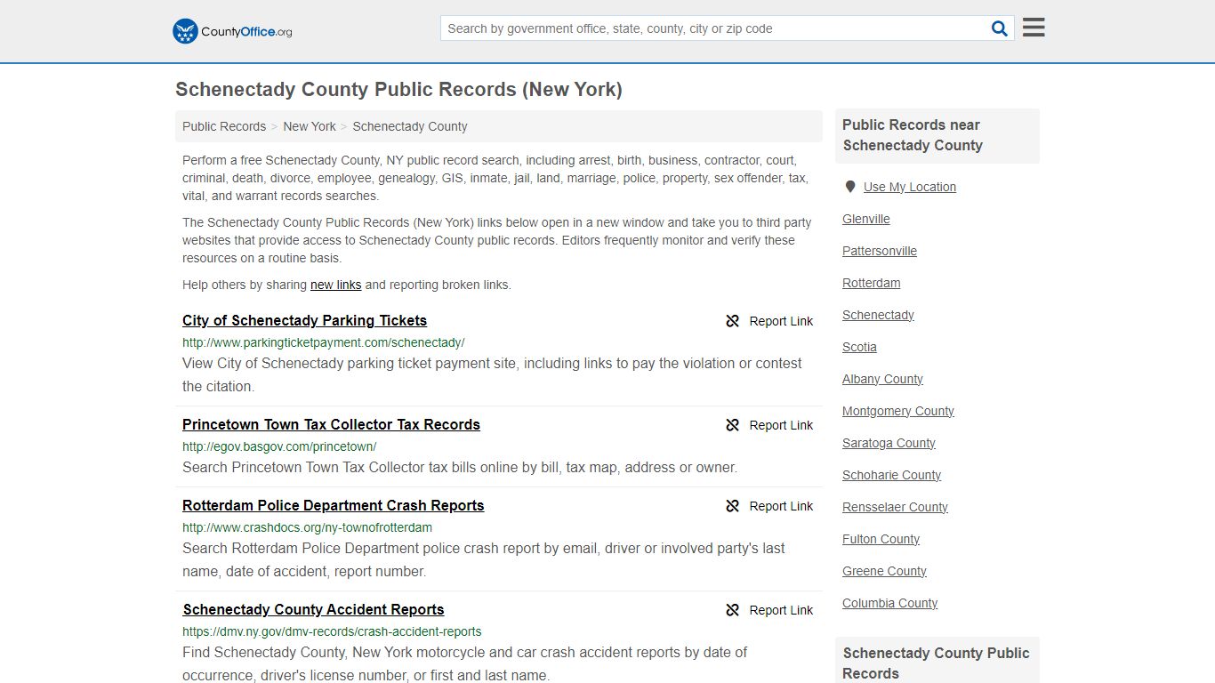 Public Records - Schenectady County, NY (Business, Criminal, GIS ...